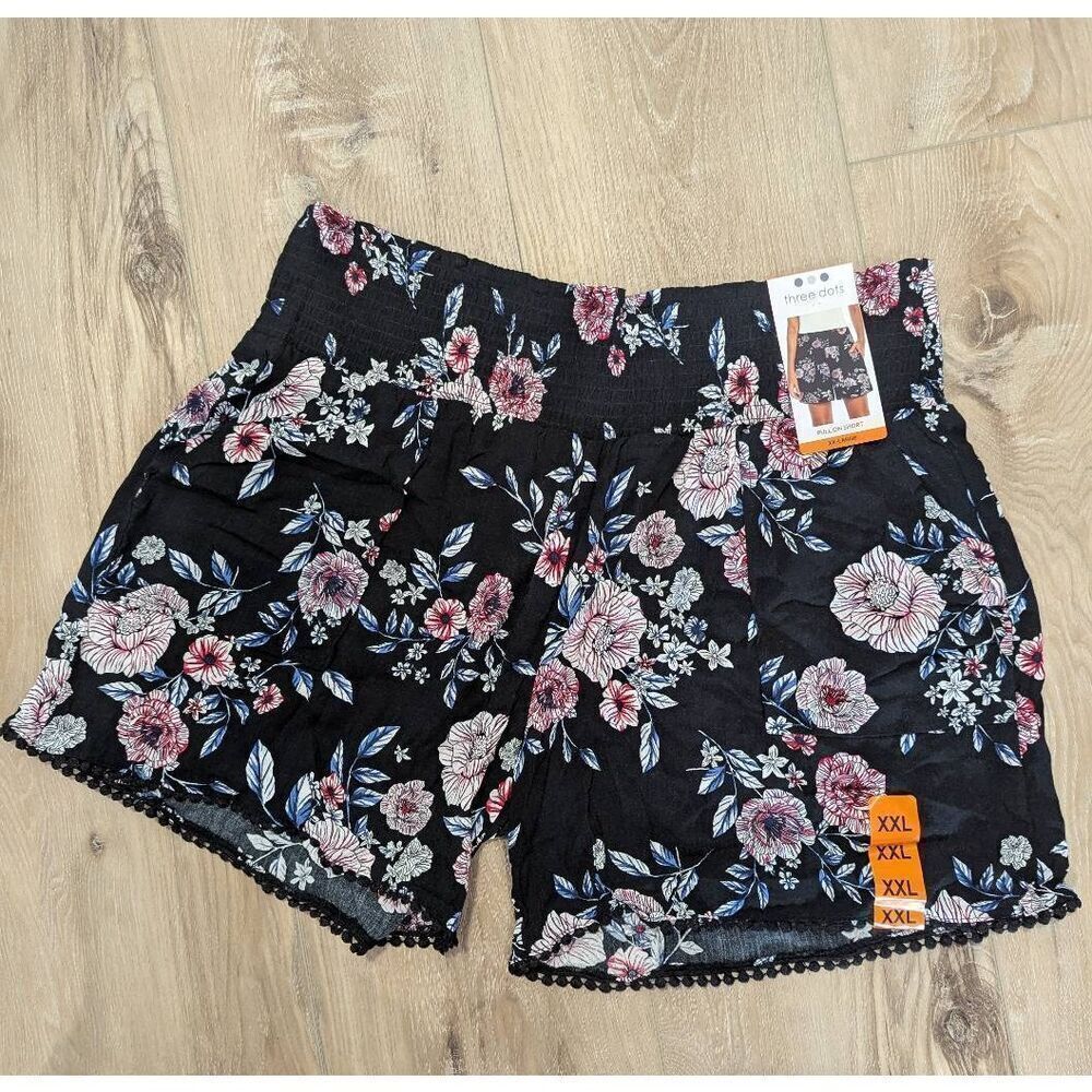 Sz XXL Three Dots Linen Shorts NWT